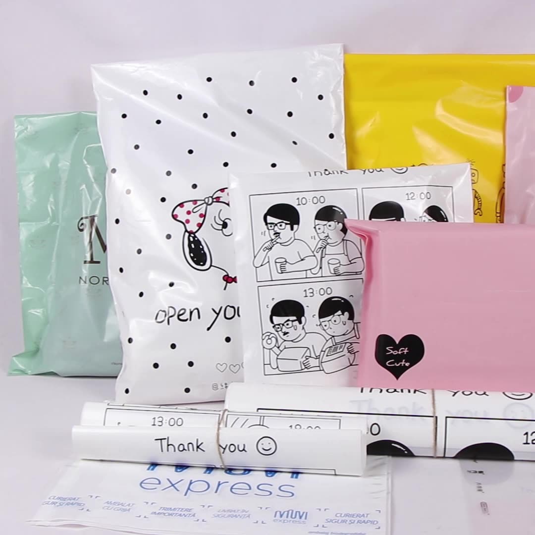 Custom Printed Mailing Bags Biodegradable Plastic Shipping Mailer