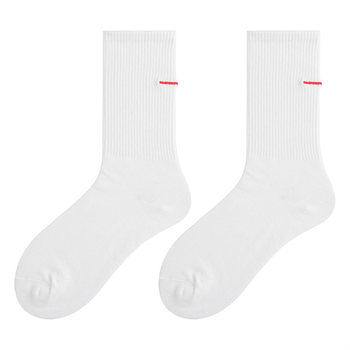 Socks that will pill, Korean version of ins trendy sports couple socks mid-calf socks ulzzang high-cut striped stockings for men and women