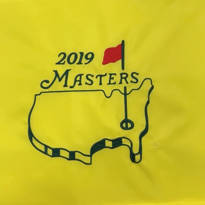 2019 Masters Golf Flag Tournament Golf Pin Flag Embroidery Logo Pga