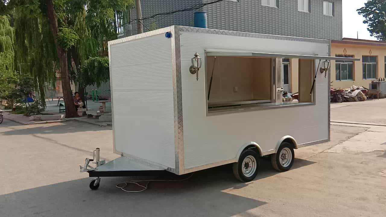 Towable Slush Sale Trailer Food Trucks Mobile Food Cart Fast Food Caravan Buy Food Trolley