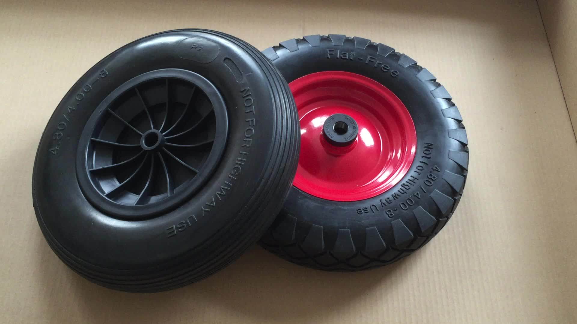 Wheelbarrow Wheel Pu 4008 Foam Filled Buy Wheebarrow Wheel Pu 4008 Foam Filled,Flat Free