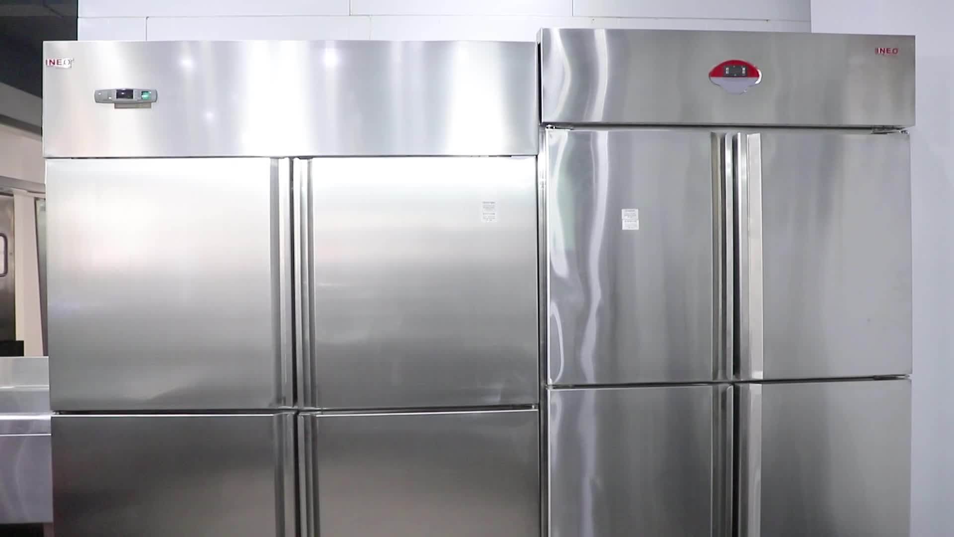 1340L Two Door Stainless Steel Commercial Beverage Cooler/Upright