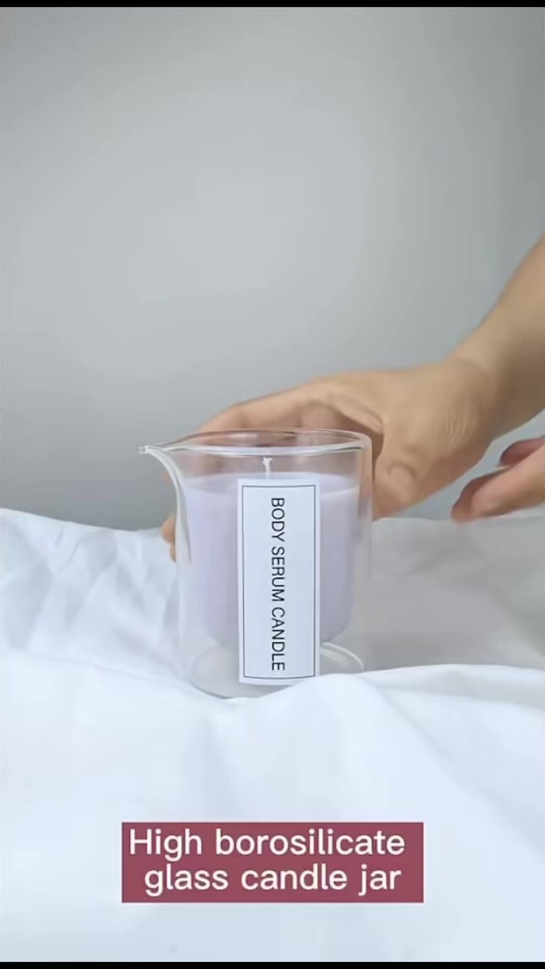 Wholesale Hand Blown Glass Jars For Candles Double Walled Clear