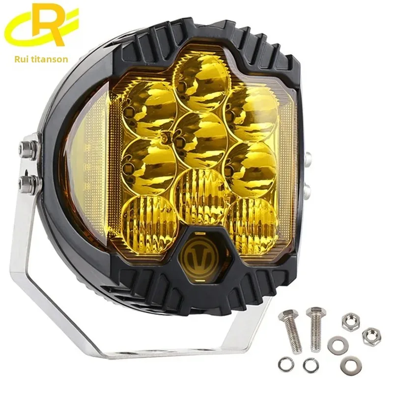 Cross-Border shepherd front bumper roof LED car work light fog light 5-inch 7-inch off-road vehicle ceiling light Inspection light