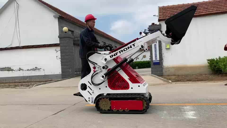 hy380 track type mini skid steer loader with mini trencher for sale, View track type mini skid