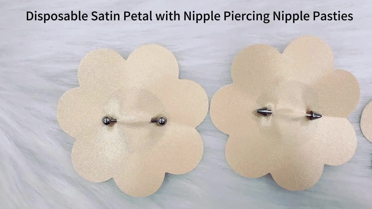 Wholesale Disposable Nipple Covers Satin Breast Petals With Nipple