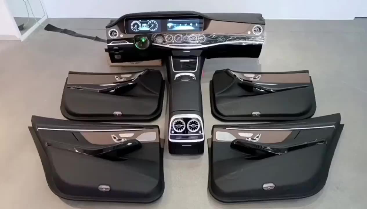 Custom Wholesale W221 Upgrade W222 Interior Accessories Total Kit Sclass Upgrade Center Console