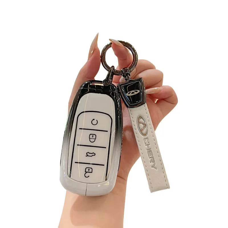 Чехол для ключа Chery Tiggo 9, для 8Pro, Explores 06, пряжка 7, Arrizo 8Plus, Omeka 5789, мужской чехол-замок