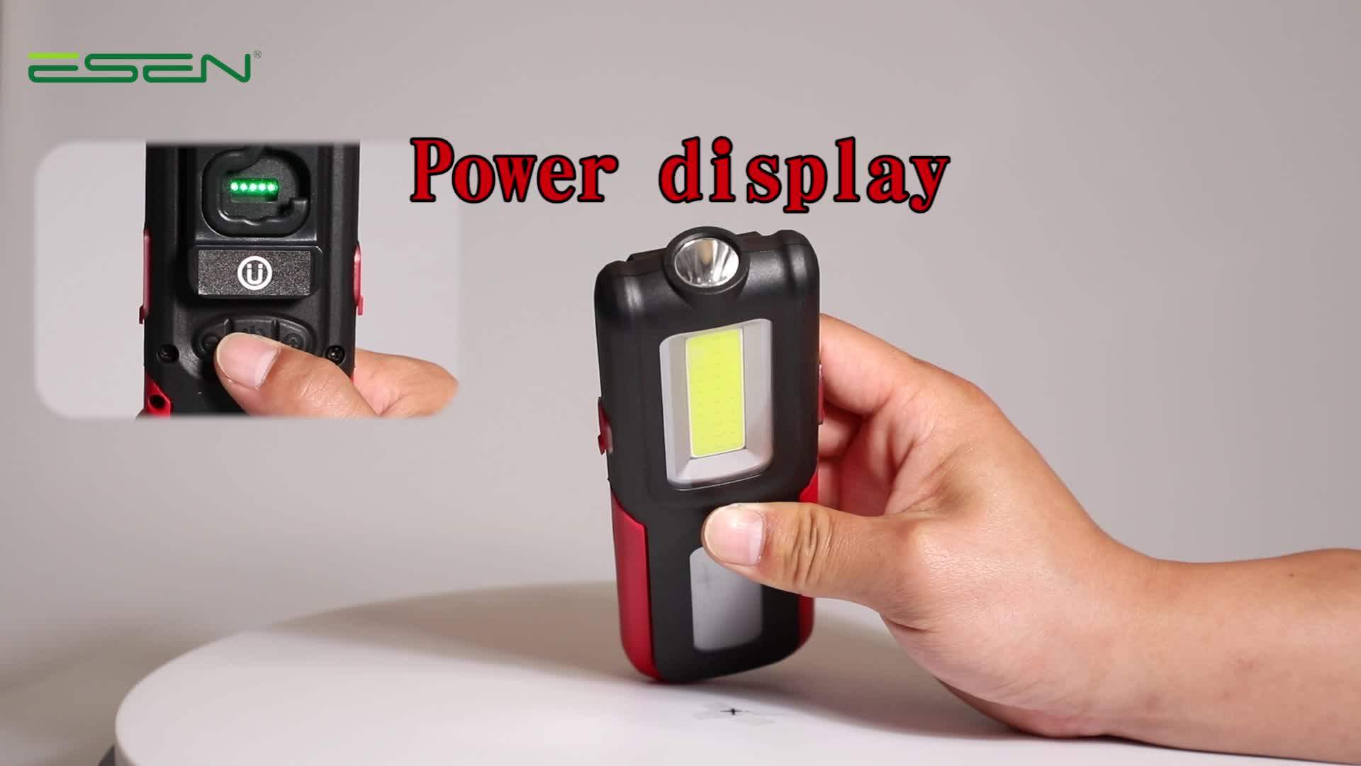 Rechargeable Work Light with Base Ultra Bright LED Flashlight