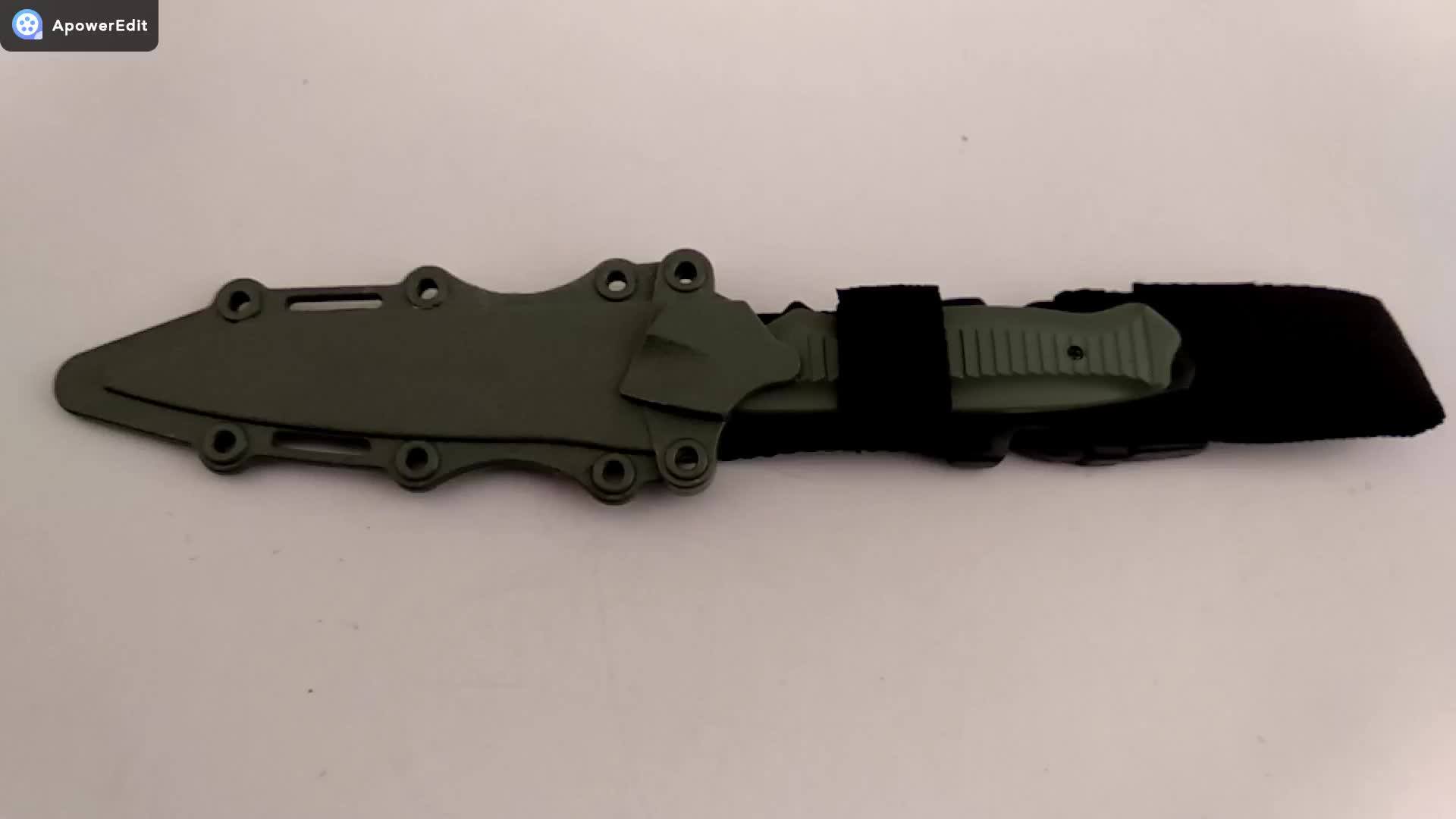 Foldable M204 Rubber Training Tactical Plastic Combat Knife With