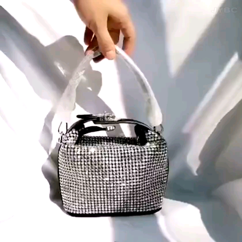 Women Lady Famous Designer Crystal Handbag Bling Blink Purse Handbag