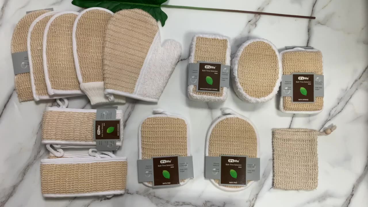 Eco Friendly Natural Cotton Sisal Hemp Biodegradable Loofah Soap Mesh