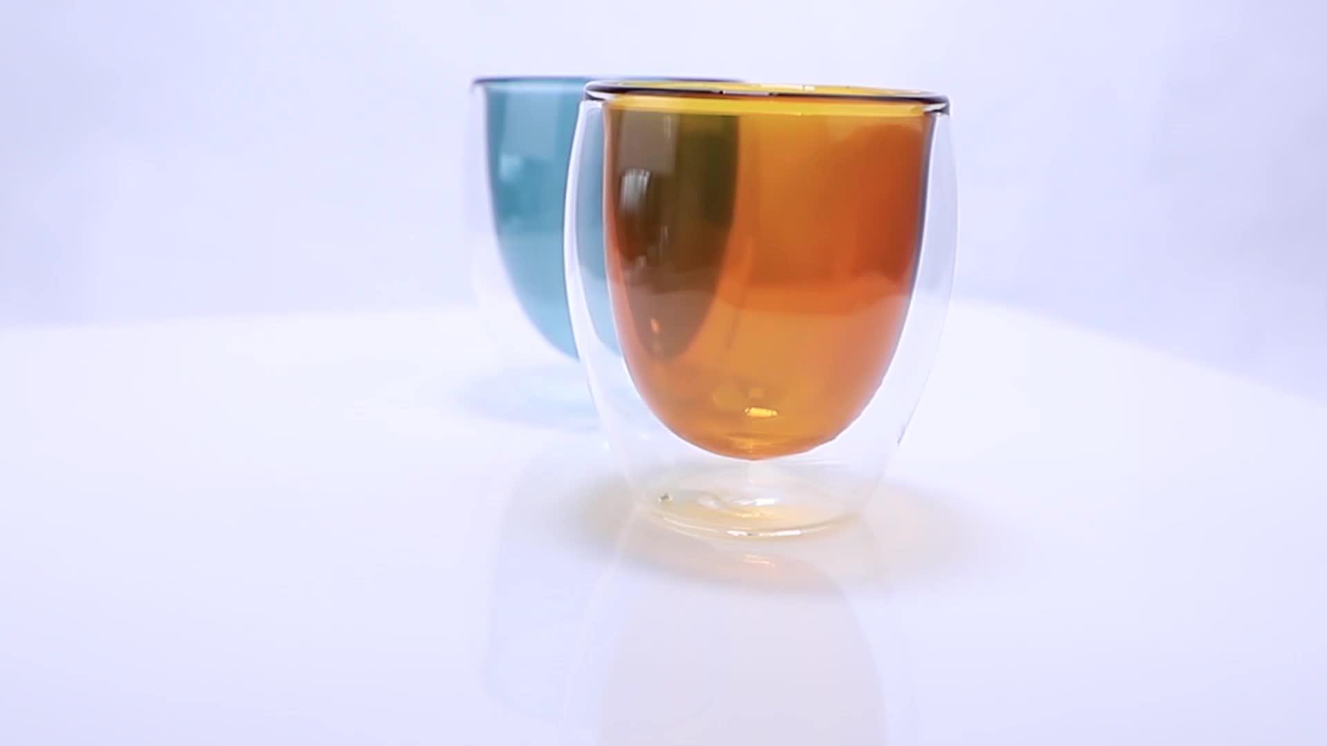 New handmade handle colored art glass cup, View colored art glass cup