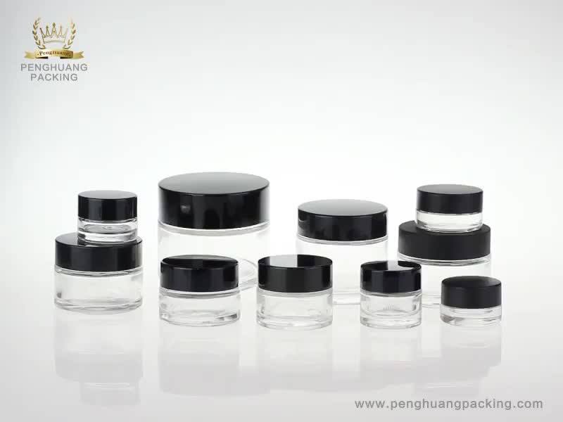 High Quality Cosmetic Glass Container Jar 30g Skin Care Cream Use