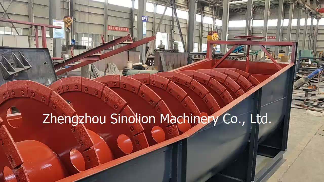 Complete River Sand Washing Plant Screw Classifier Spiral Sand Washer