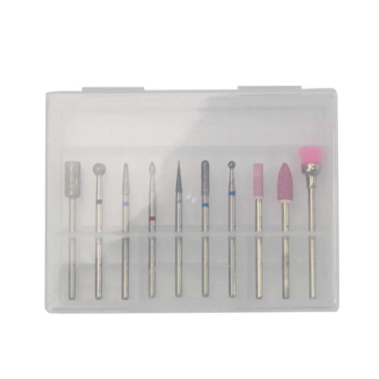 Ibelieve Wholesale 10pcs Nail Tool Plastic Box Efiling Tungsten