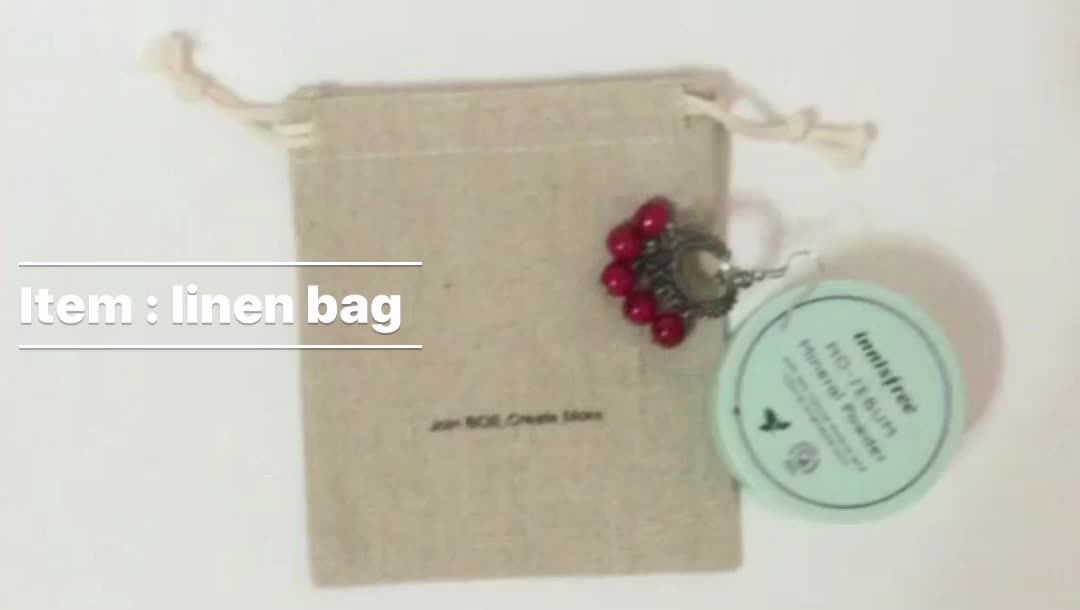 Customized Small Drawstring Plain Linen Gift Bag For Packing Buy