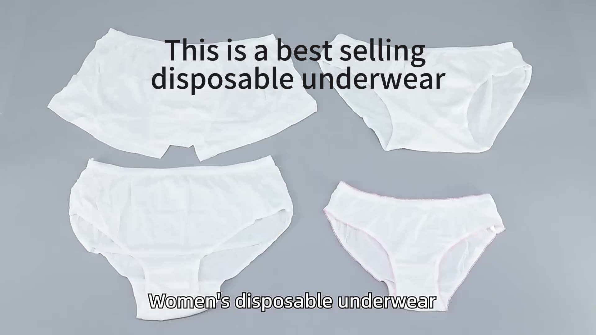 Disposable Panties Custom Cotton Breathable Travel Spa Plus Panties Disposable Underwear For