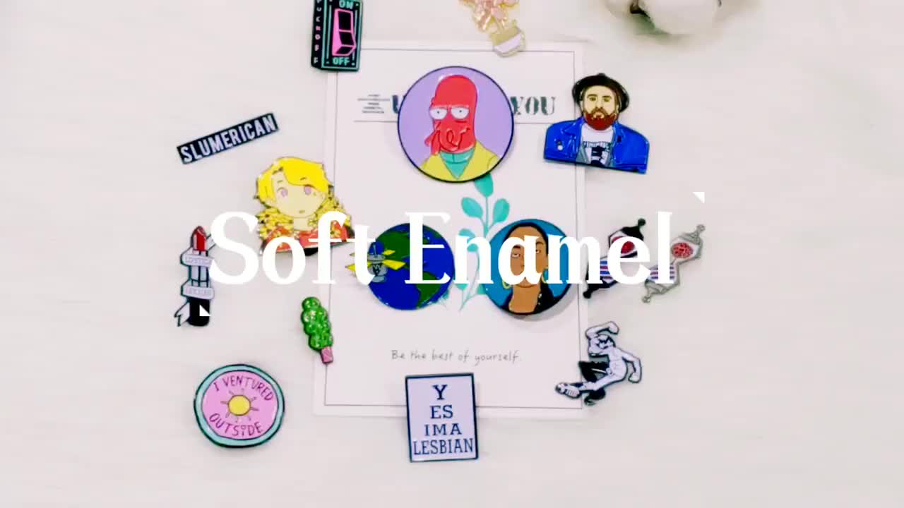 Custom Made Cute Lapel Pins Manufacture Pin Customized Soft Enamel Pin