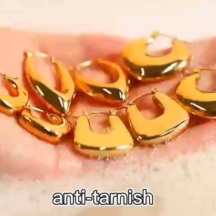 Wholesale 18k Pvd Gold Plated Antitarnish Waterproof High Quality