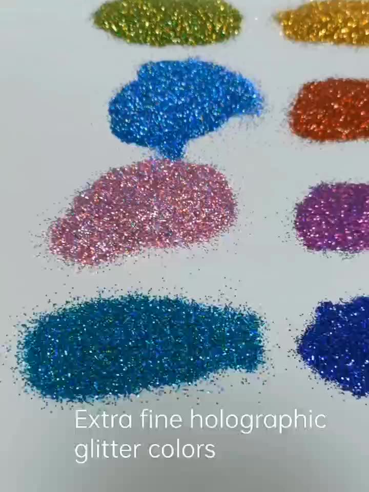 Bulk Polyester Glitter 1kg Bag Package Extra Fine Mixed Glitter Powder