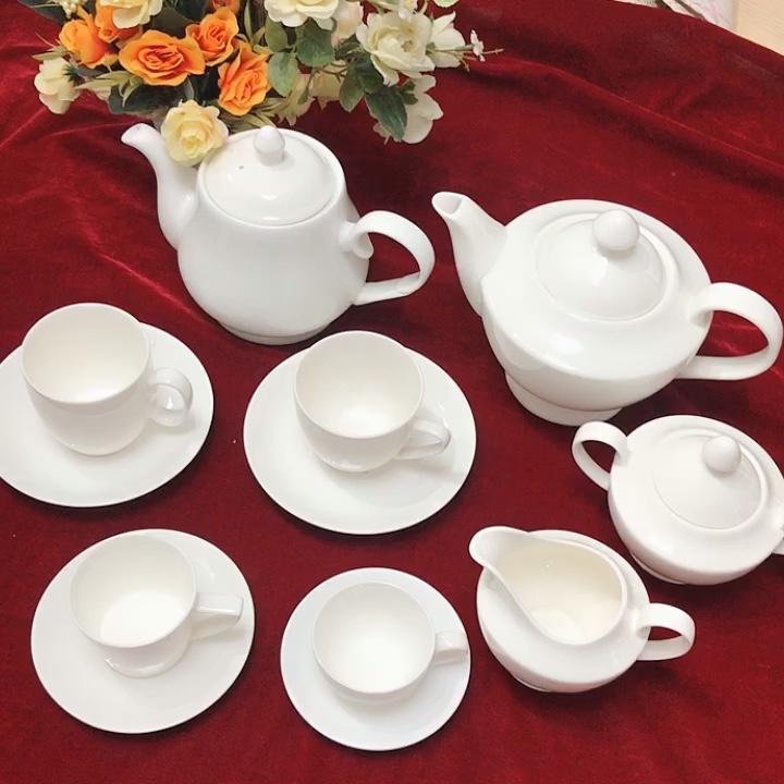 Porcelain Cup And Saucer Set Gold Handgrip Edge Coffee Cup And Saucer