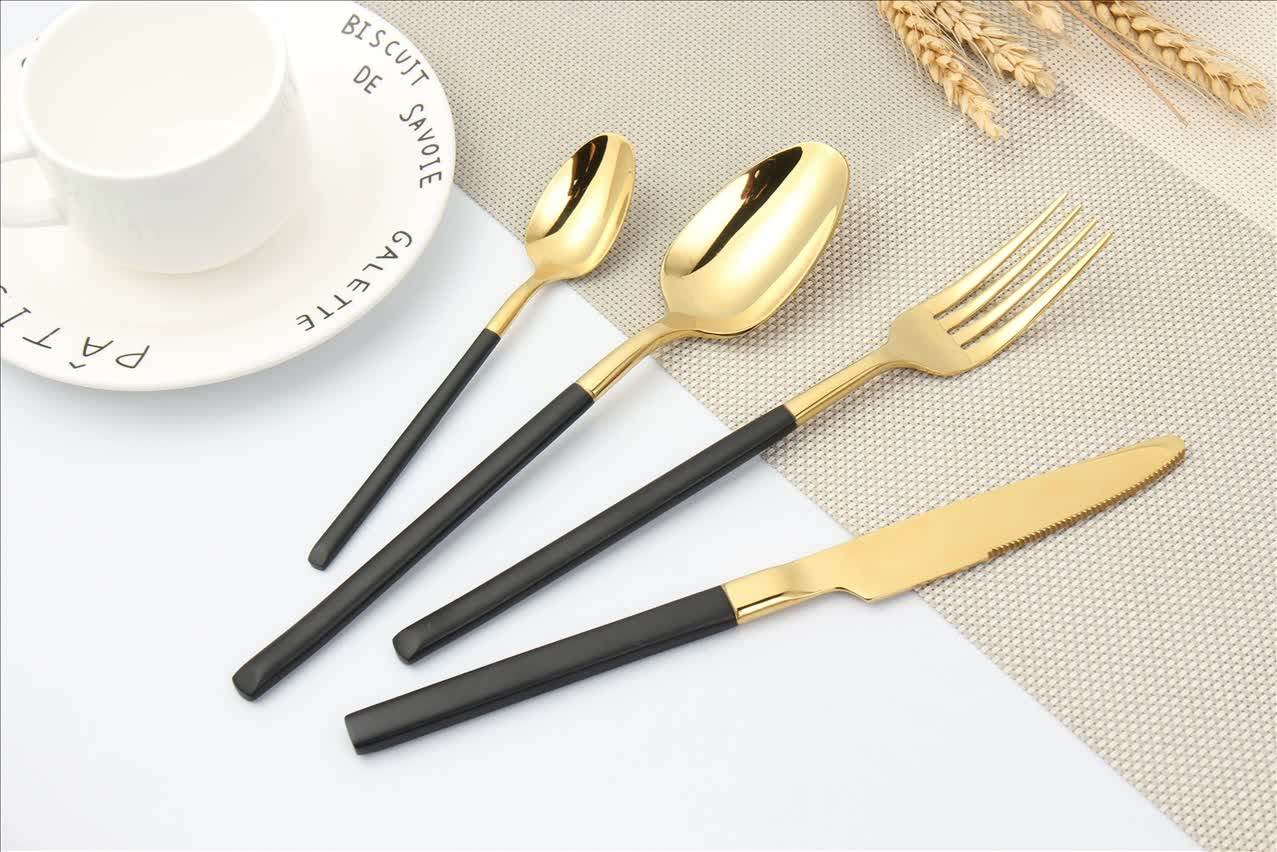 24pcs Set Wazirabad Reusable Wedding Restaurant Cutlery For Buffet