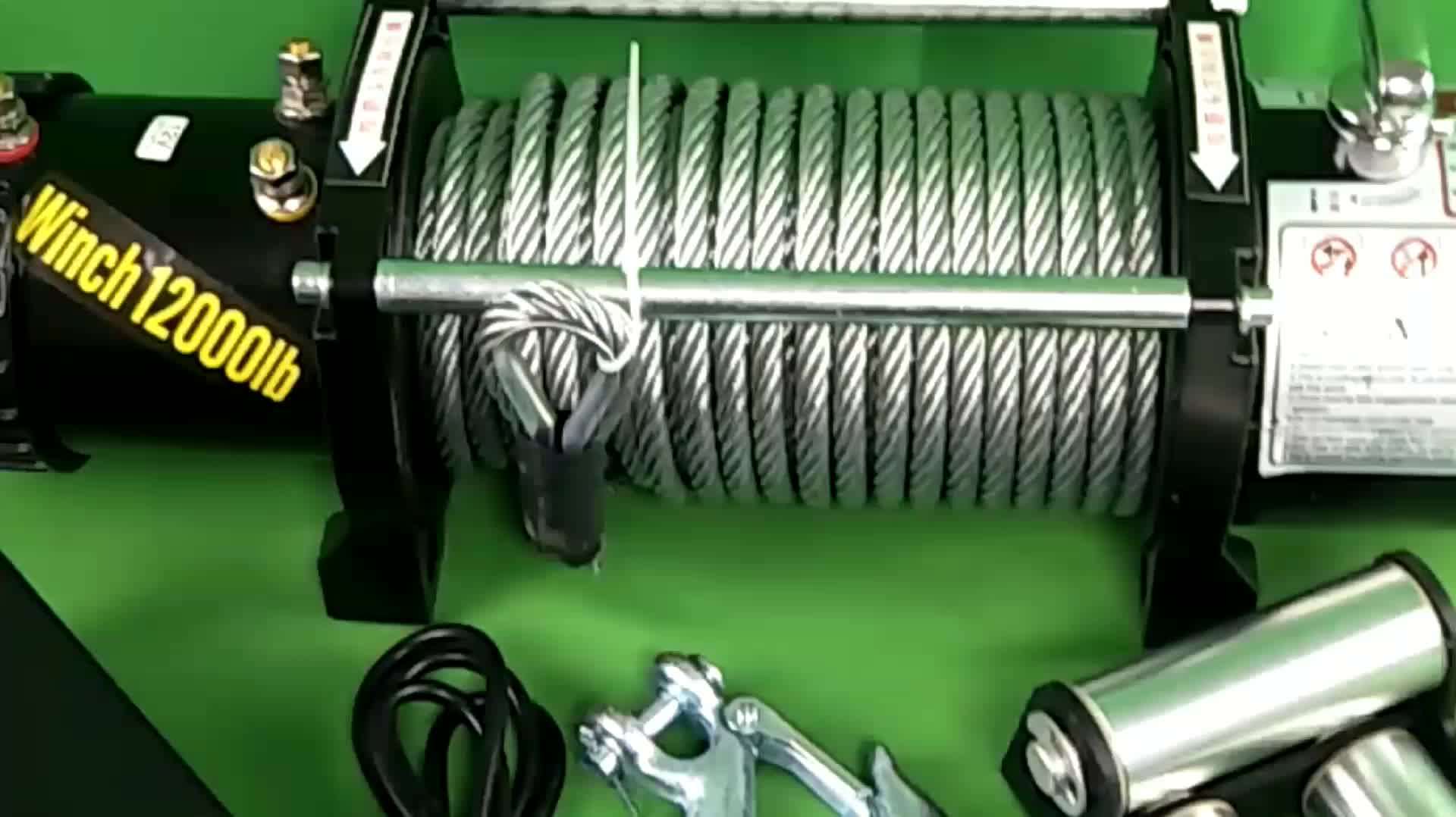 9500lbs Auto 4x4 Badland Trailer Electric 12v Cable Anchor Winch For