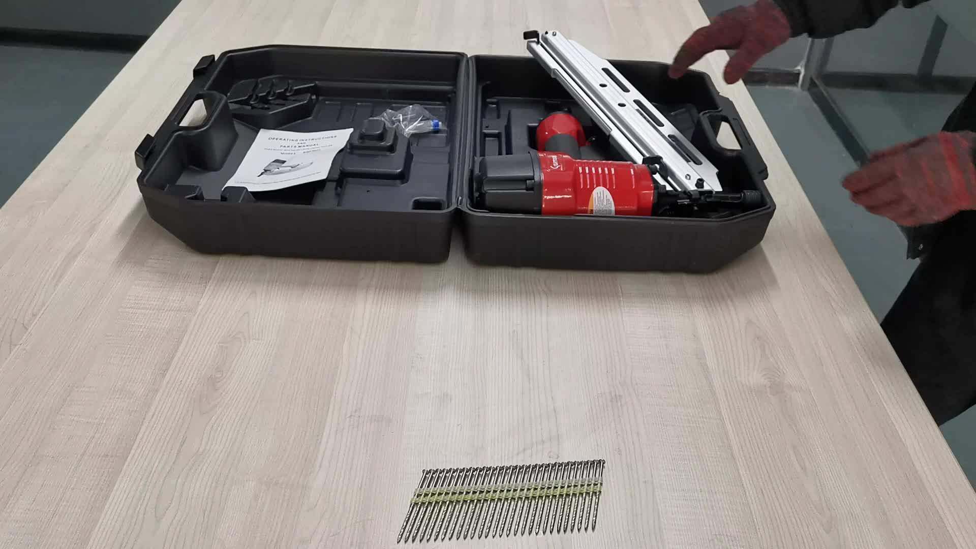 21 Degree Round Head Air Framing Nailer Air Nail Gun Pneumatic Plastic