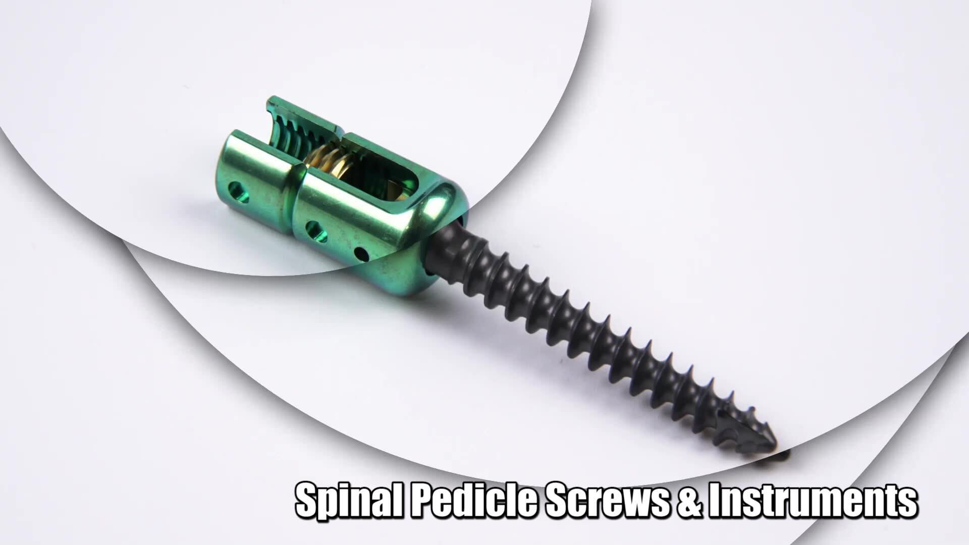 Bone Fixation Surgical Screw Monoaxial Pedicle Screw For Orthopedic