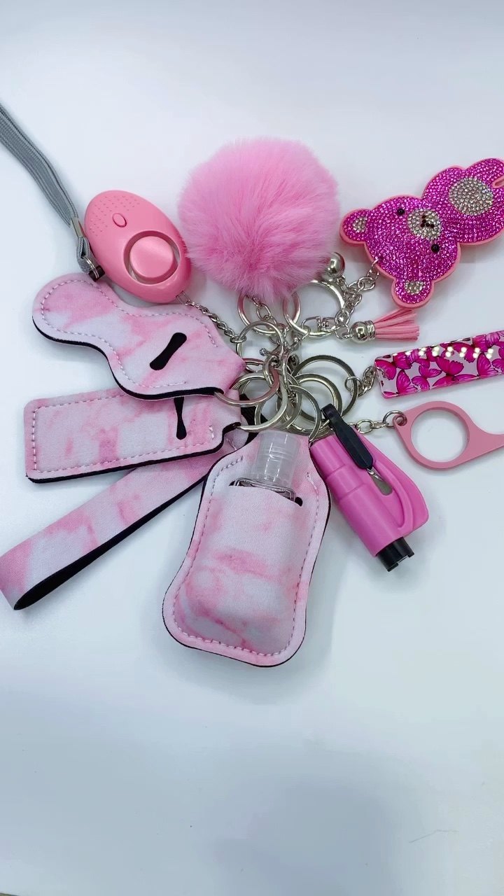 Custom Woman Self Defense Keychain Kit Self Defense Supplies Safety