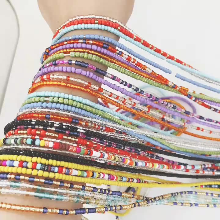 HUGE SALE Beaded Belly Chain African Waist Bead Buy 2 Get 14 Free Bikini Jewelry for Woman Girl Waist Beads for Weight Loss