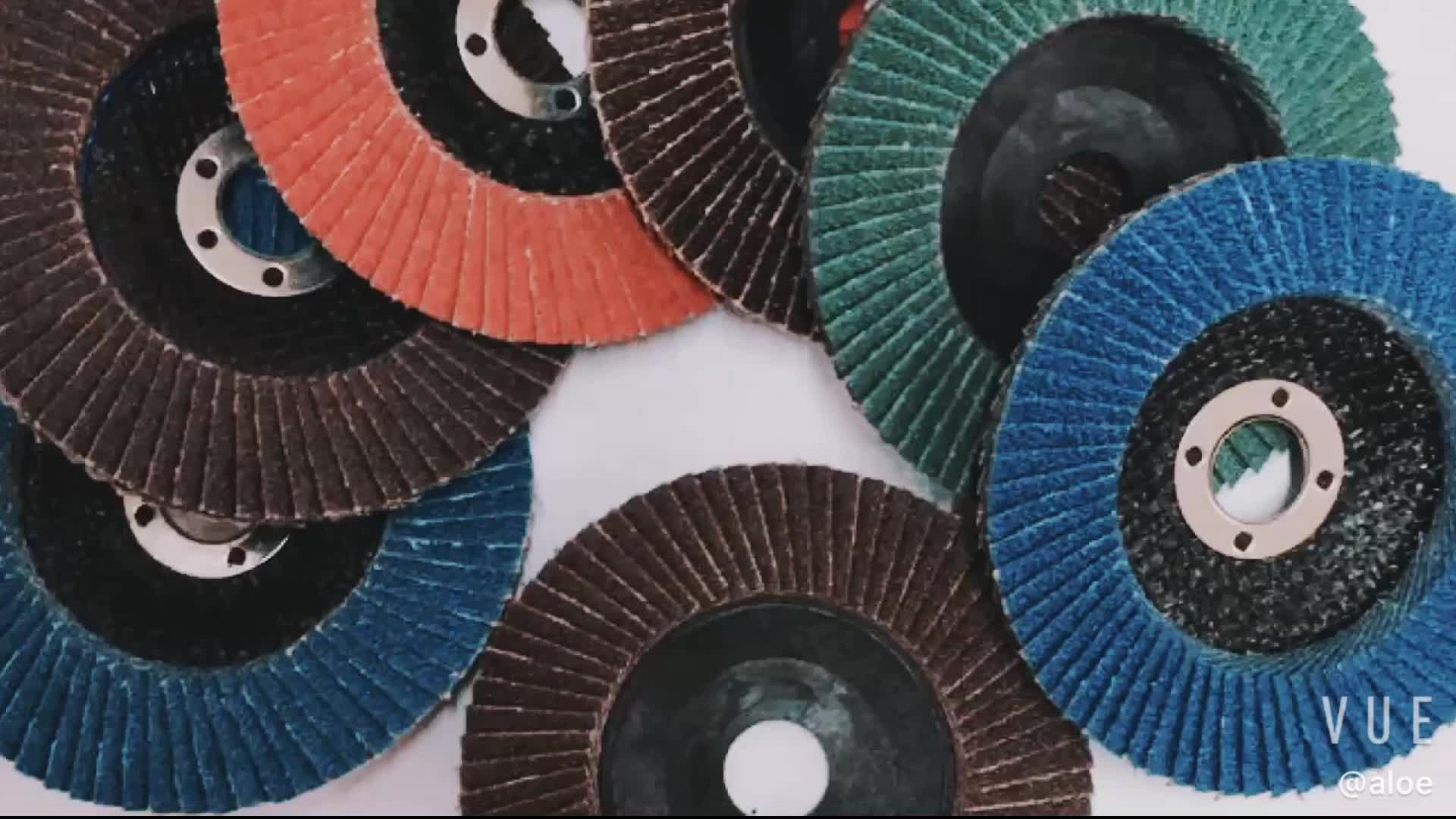 Plastic Cover Flap Disc 150mm 4inch7inch High Quality Calcined Alumina