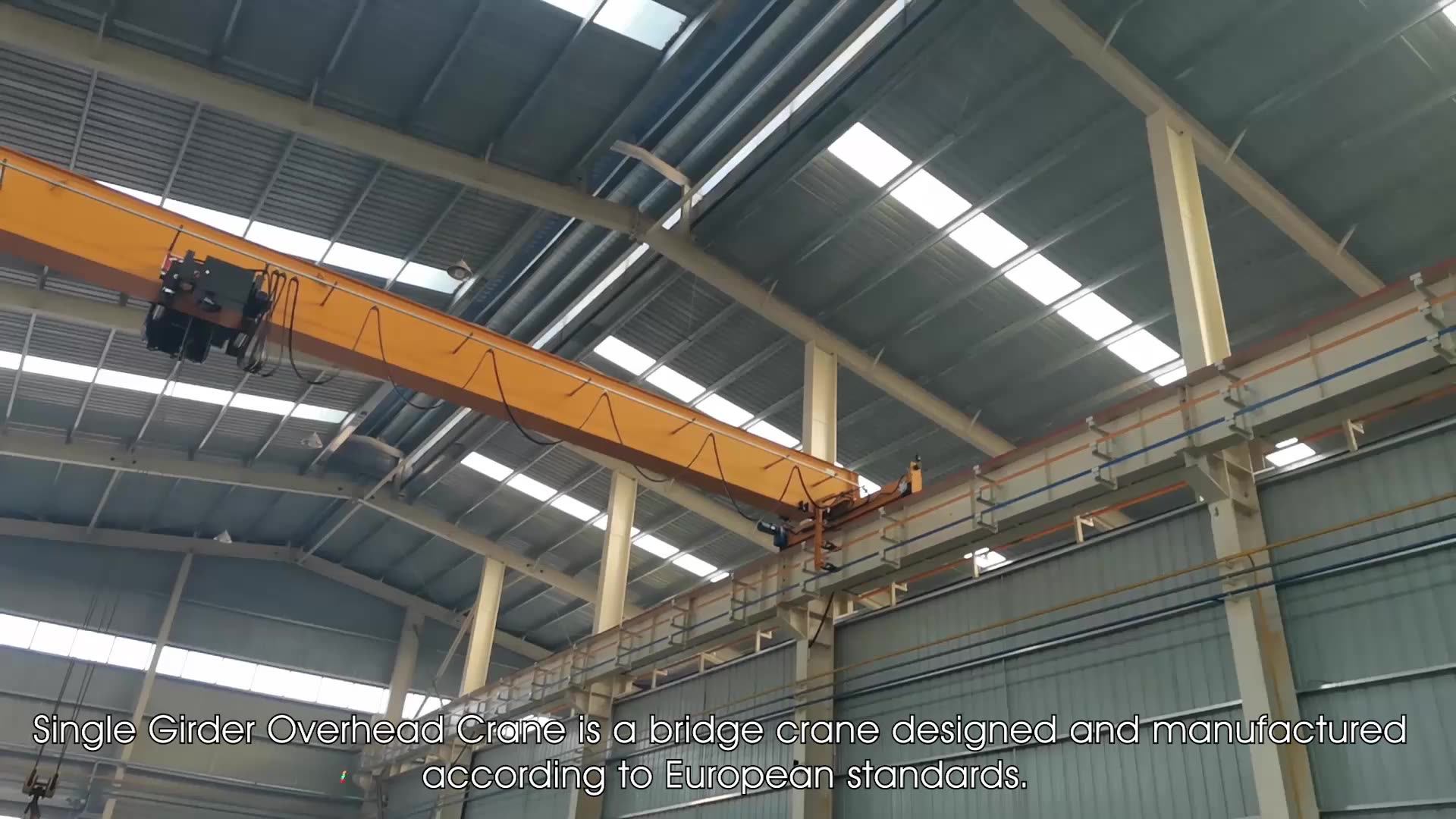 Wireless Remote Control 16 Ton Explosionproof Single Girder Bridge Traveling Overhead Crane