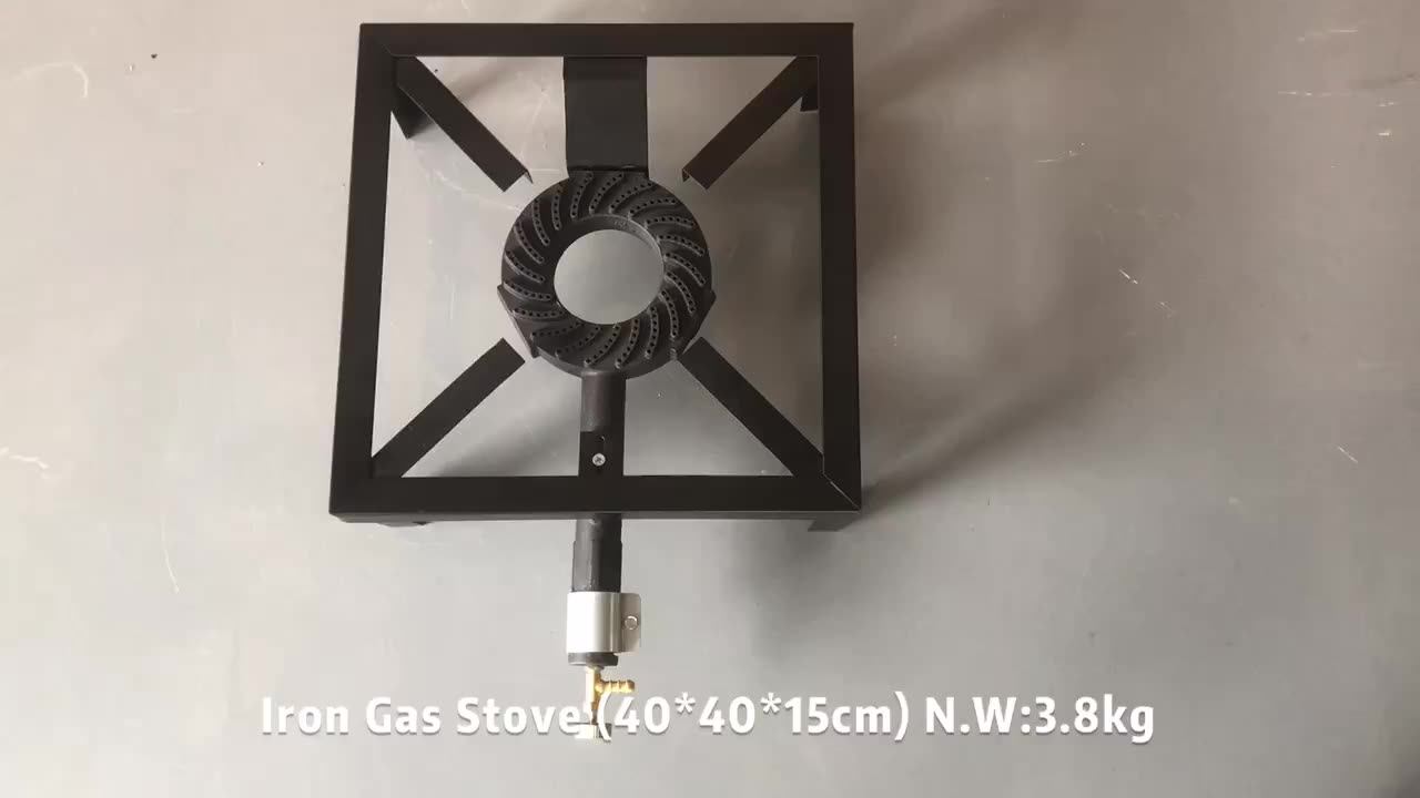 Gas Stove Portable Cast Iron Burner Stove Single Round Burner 40*40