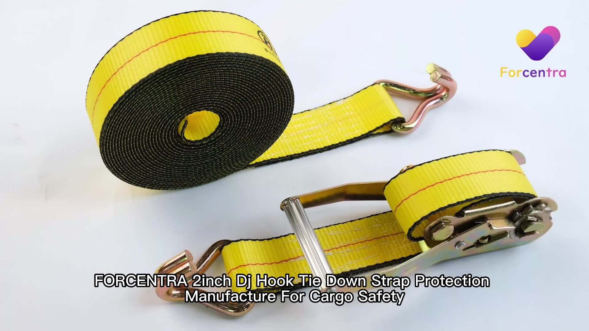 Forcentra Ratchet Straps Heavy Duty Lashing Load Cargo Belt 2'' Rachet