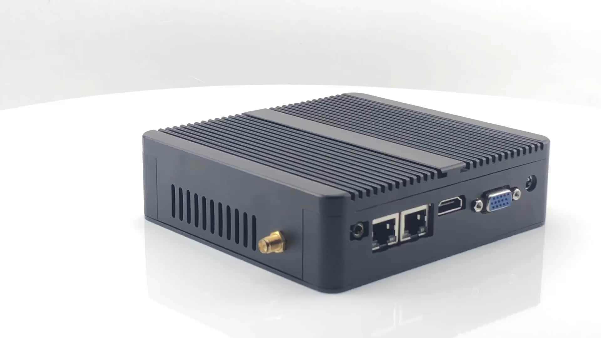 Computer Desktop Celeron J1900 Nuc Fanless Mini Pc With Dual Rs232 Dual Lan Industrial Computer