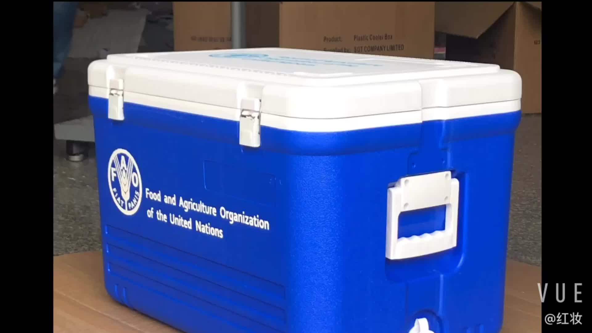 Plastic 52l Cooler Box Food Fruit Beer Cans Camping Outdoor Ice Box