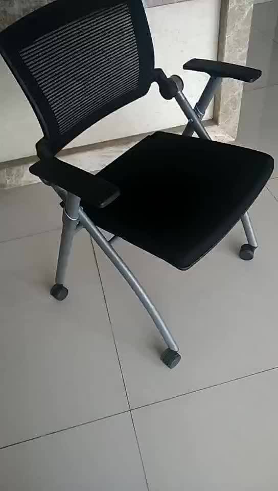 Sr01dw Durable Plastic Foldable Office Training Chairs With Nylon