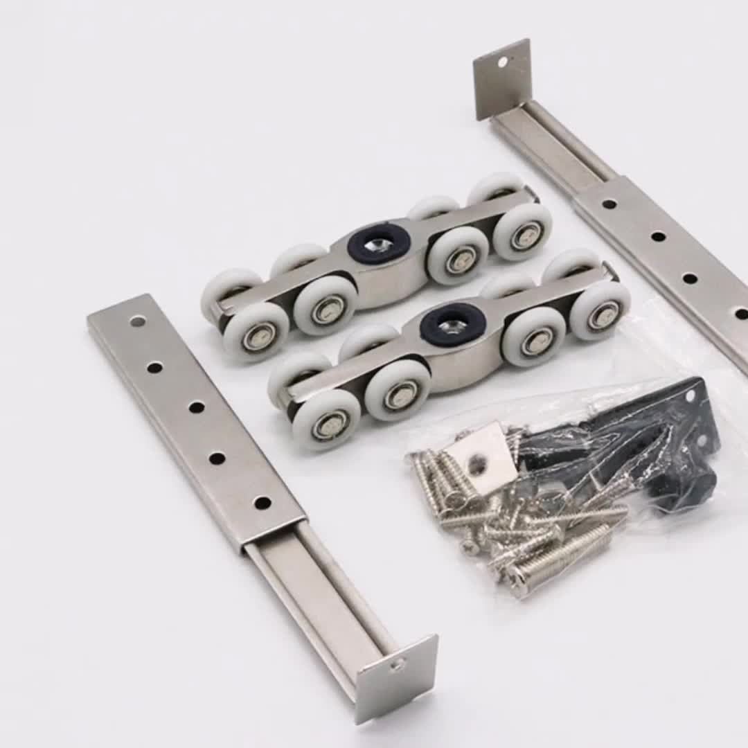 Soft Closing 50kg Stainless Steel Adjust Heavy Duty Wooden Sliding Door