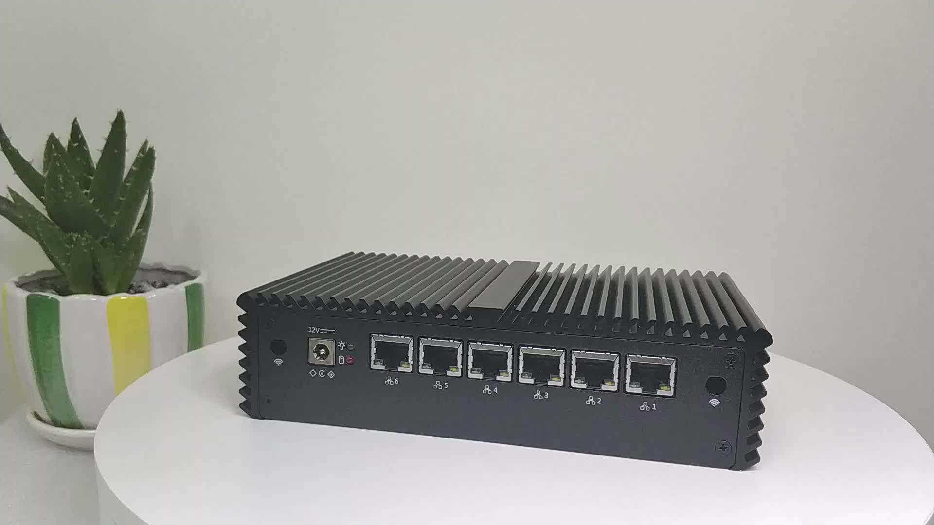 Mini Pc With 6 Lan 1 Serial Celeron Core 3865 I3 7100u Kabylake