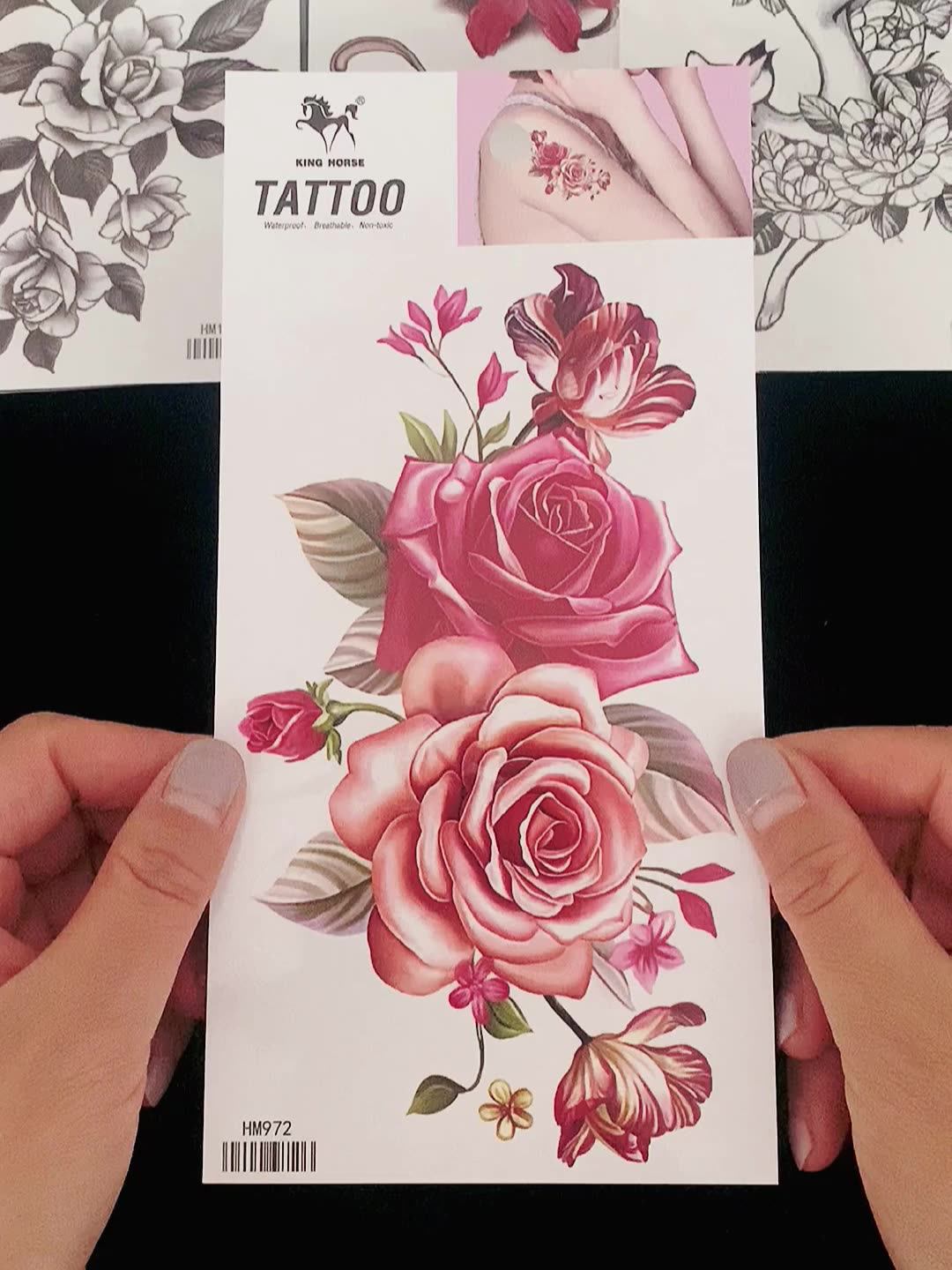 小手臂內側玫瑰刺青設計| TikTok, image size:1080x1440