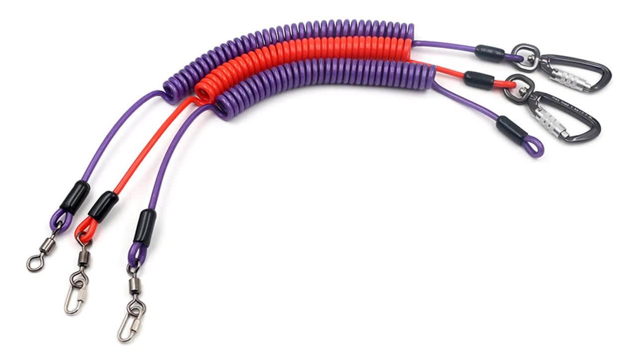 Retractable Pu Coated Nylon Cable Lanyard With Swivel Snap Hooks Buy Retractable Lanyard,Nylon