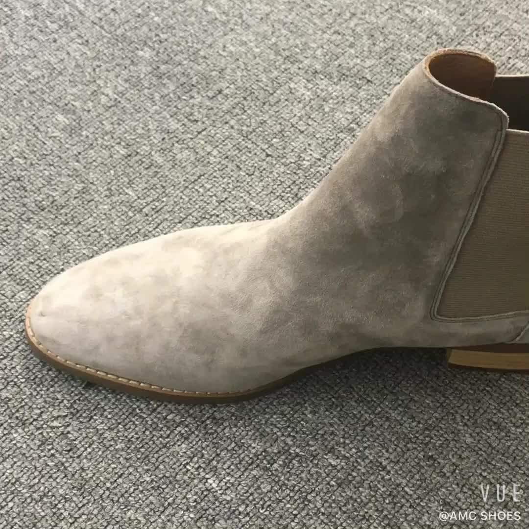 Private Brand Fashion Gray Cow Suede Leather Women Ankle Chelsea Boots Buy Chelsea Boots,Women