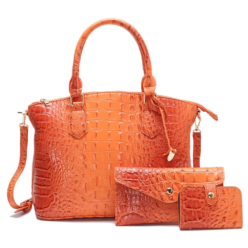 2024 New Fashion Tote Bag Large Capacity Textile All-match Three-piece Attendance Necessary Shoulder Bag Crossbody Bag