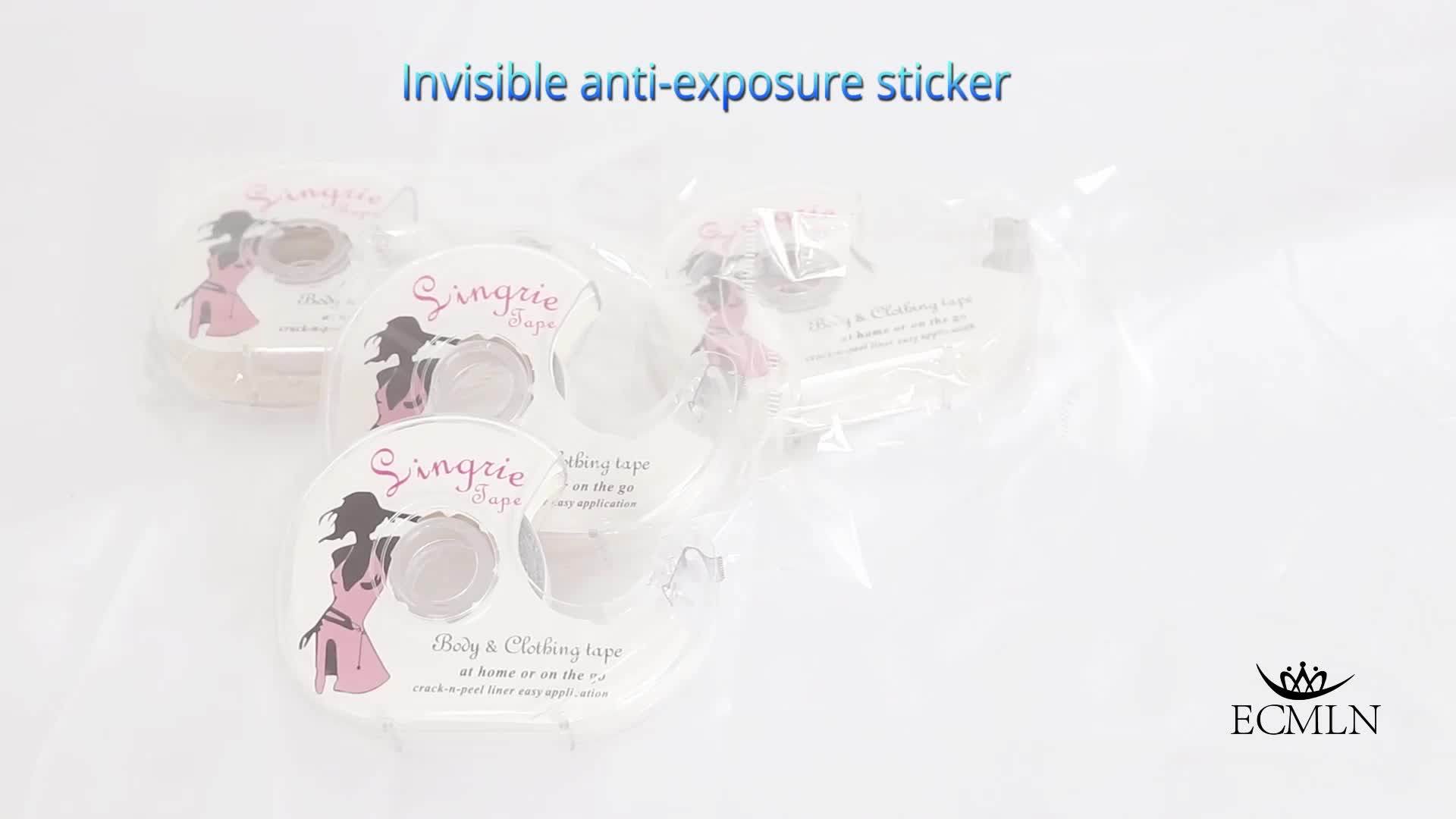 Fashion Tape Double Sided Adhesive Safe Lingerie Clothing Clear Bra