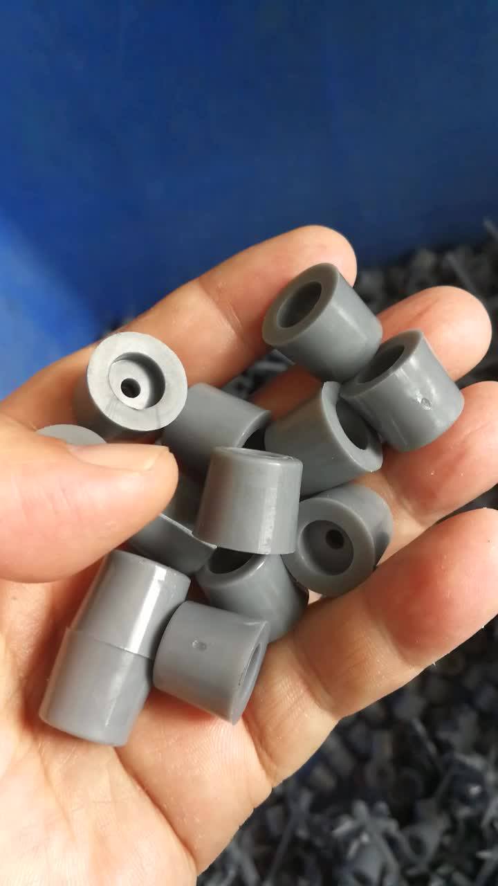 Safety Round Rubber Table Chair Fixed Foot Gray Screw Plastic Foot Pad