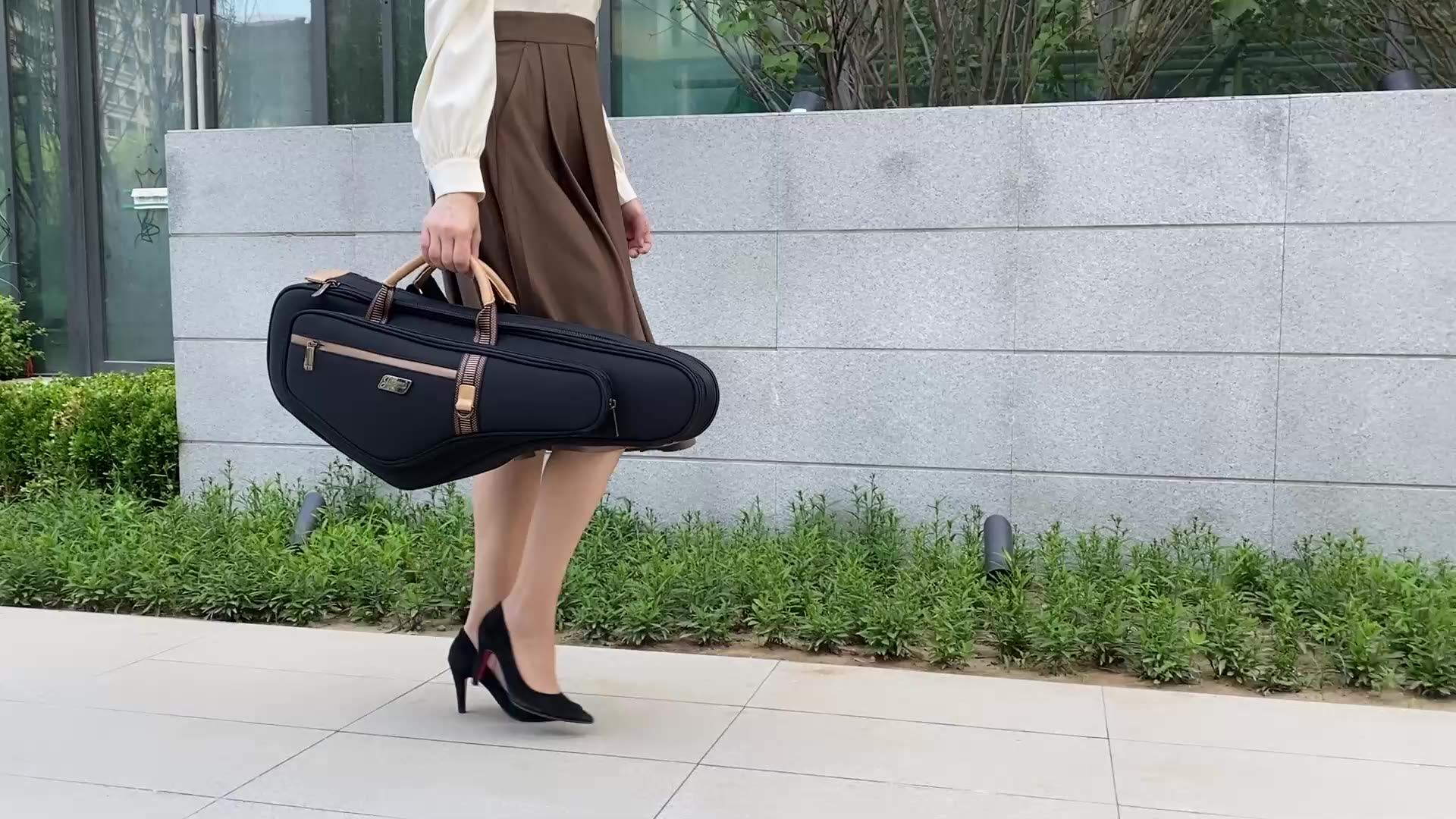 JINCHUAN Alto Saxophone Case - Durable Oxford Cloth Gig Bag