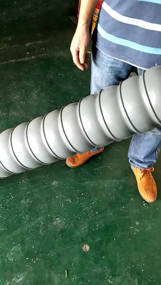 160mm Flexible Plastic Exhaust Smoke Equipment Universal Fume Extractor