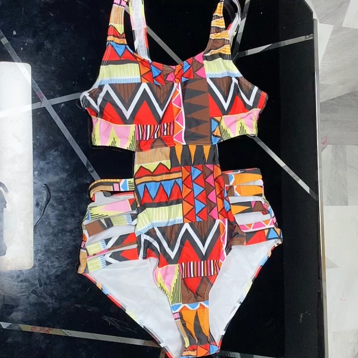 Gx9058 Wholesale African Print Bathing Suit 2020 One Piece Swimsuit ...